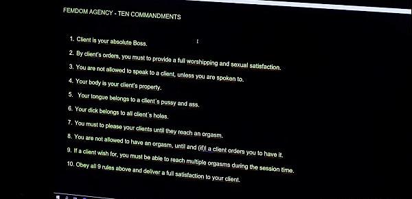  FemDom Agency - The Ten Commandments
